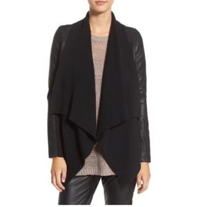NWOT LOLA vs HARPER Woven Vegan Leather Jacket